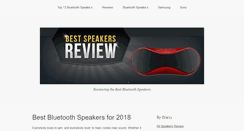 Desktop Screenshot of bestspeakersreview.com
